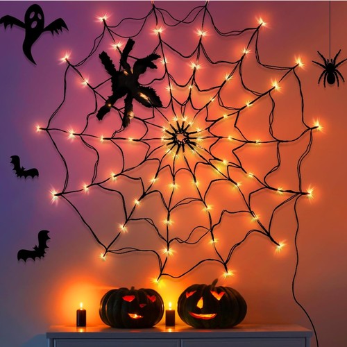 Halloween spinnennetz lichter - halloween,