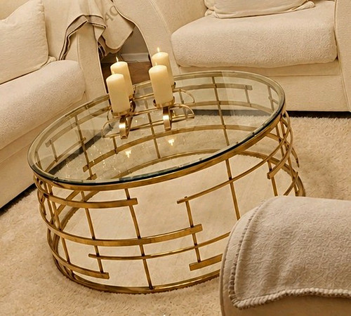 Ovaler couchtisch modern - ovaler, mit