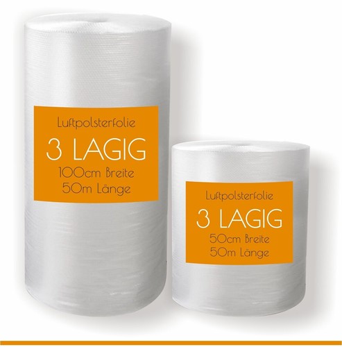 Luftpolsterfolie lagig 100cm - luftpolsterfolie, 3
