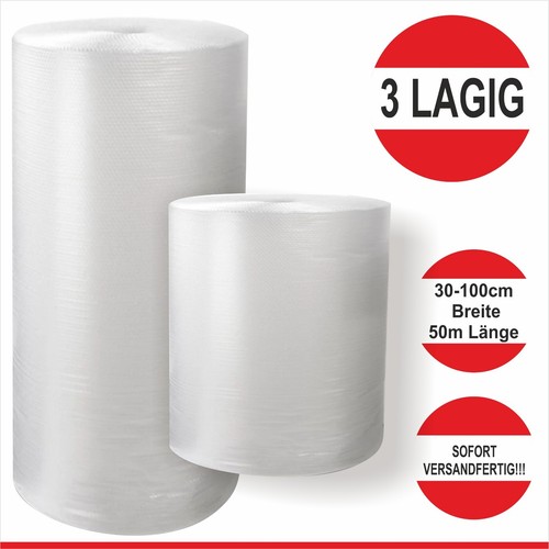 Luftpolsterfolie lagig 100cm - 3,