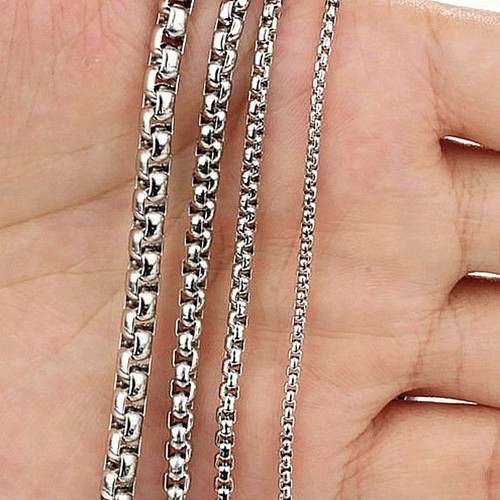 16cm 100cm halskette - halskette, silber