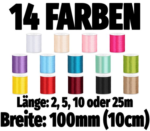 Satinband 100mm 10cm - 100mm/10cm, breit