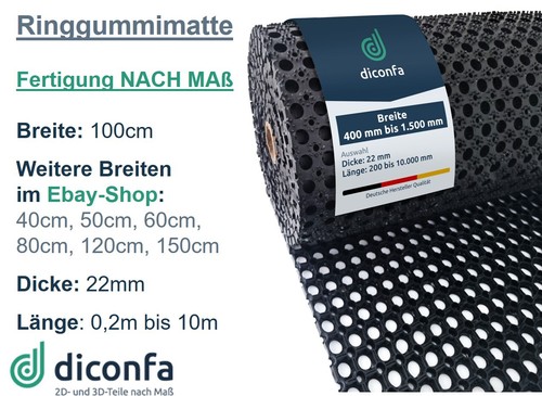 Ringgummimatte 100cm breit - ringgummimatte,