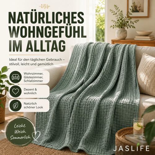 Musselin sommerdecke aus 100 - musselin-sommerdecke,